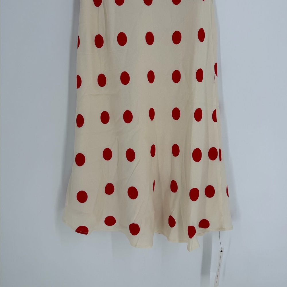 Reformation Iro Midi Dress In Carmona Dot - Picture 3 of 8